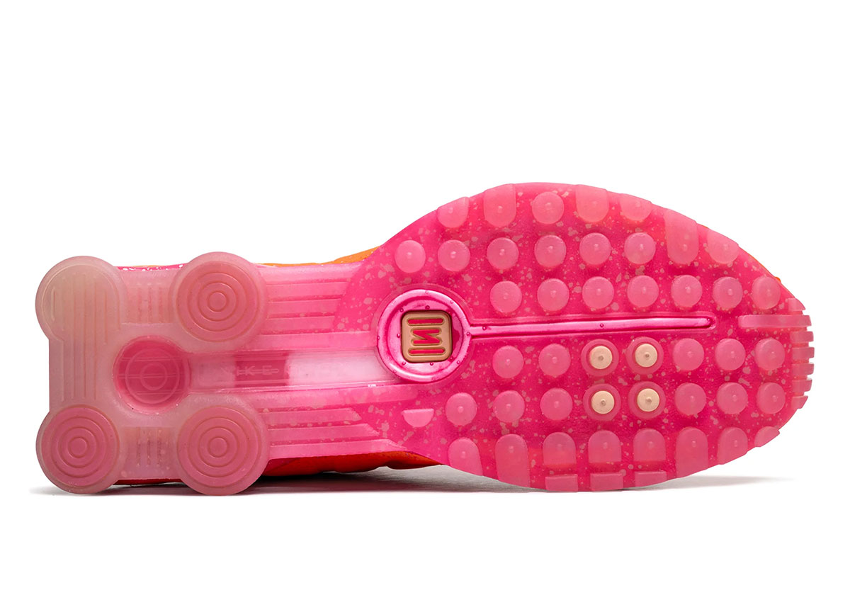 Nike Shox R4 Total Orange Citron Tint Hyper Pink Ih2343 800 5