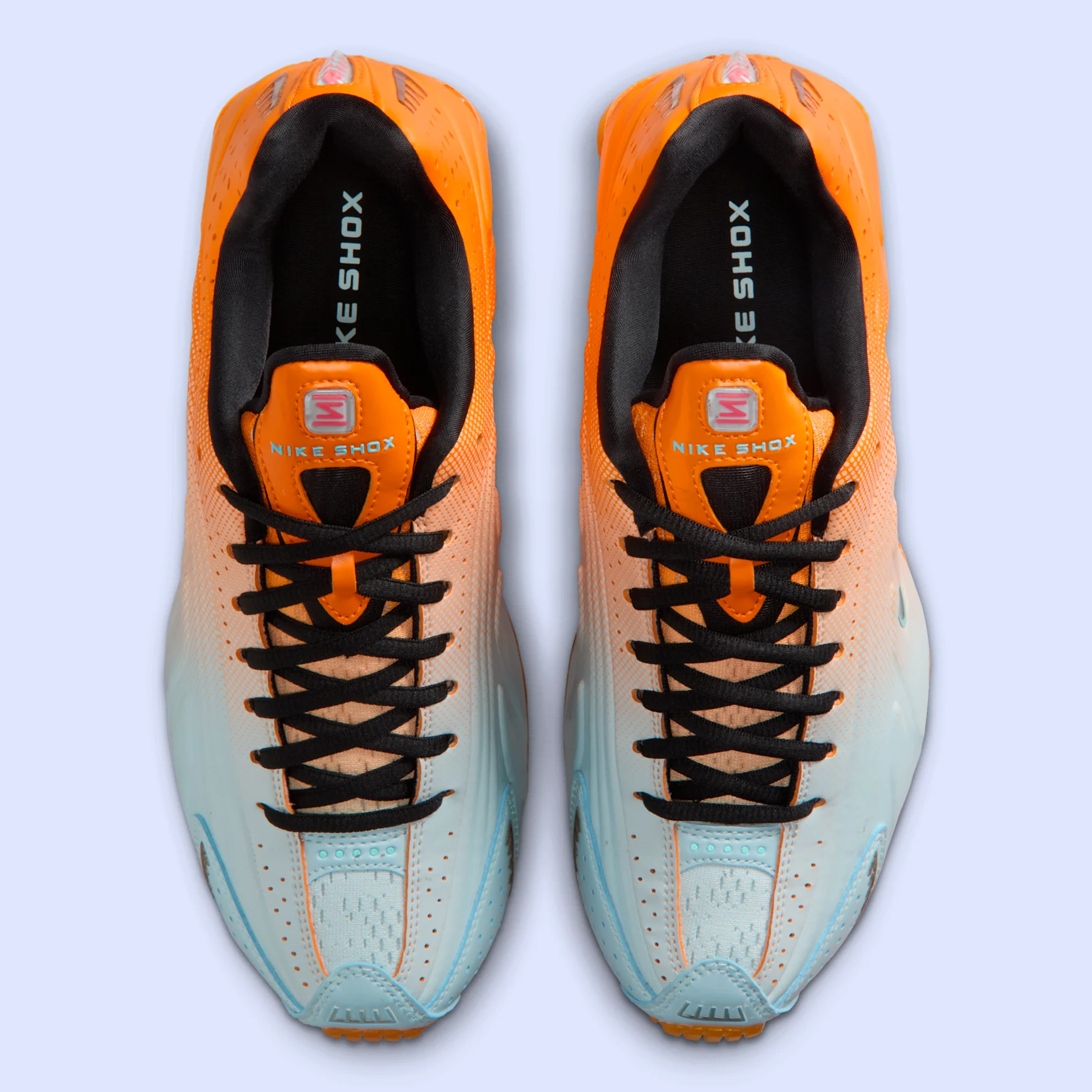 Nike Shox R4 Vivid Orange Glacier Blue Ih2343 801 8