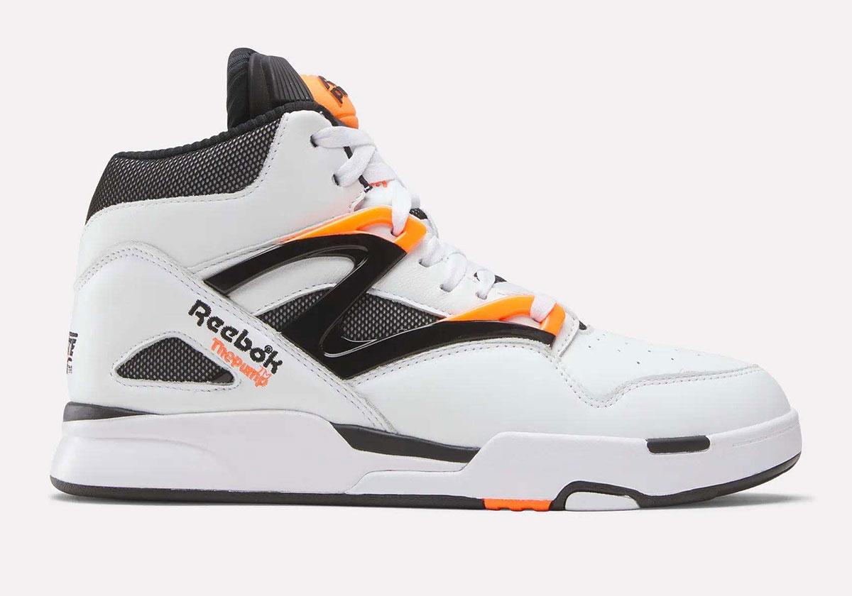 Reebok Pump Omni Zone Ii White Black Orange 100252505 6