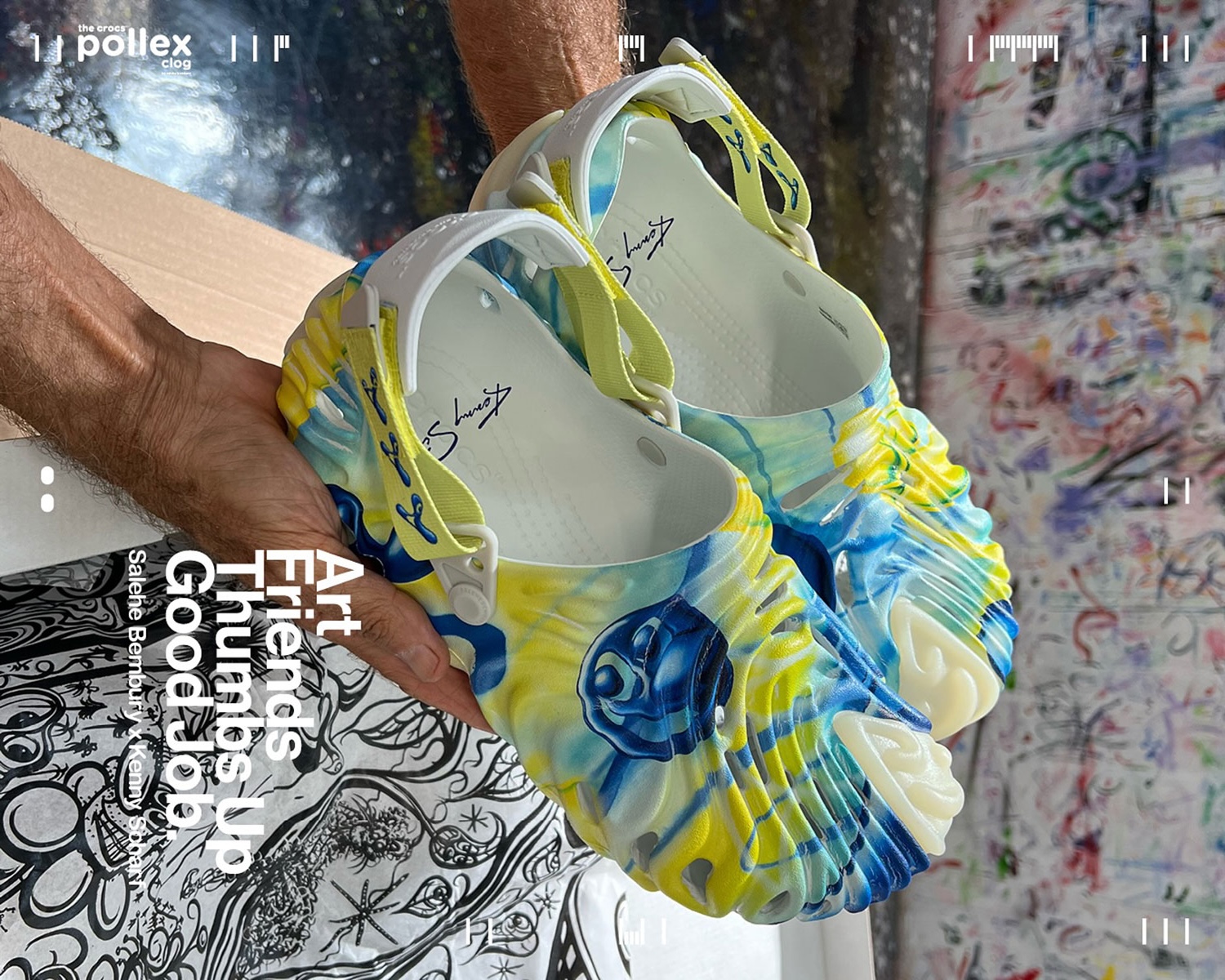 Salehe Bembury Crocs Pollex Clog Art Friends Kenny Scharf 1