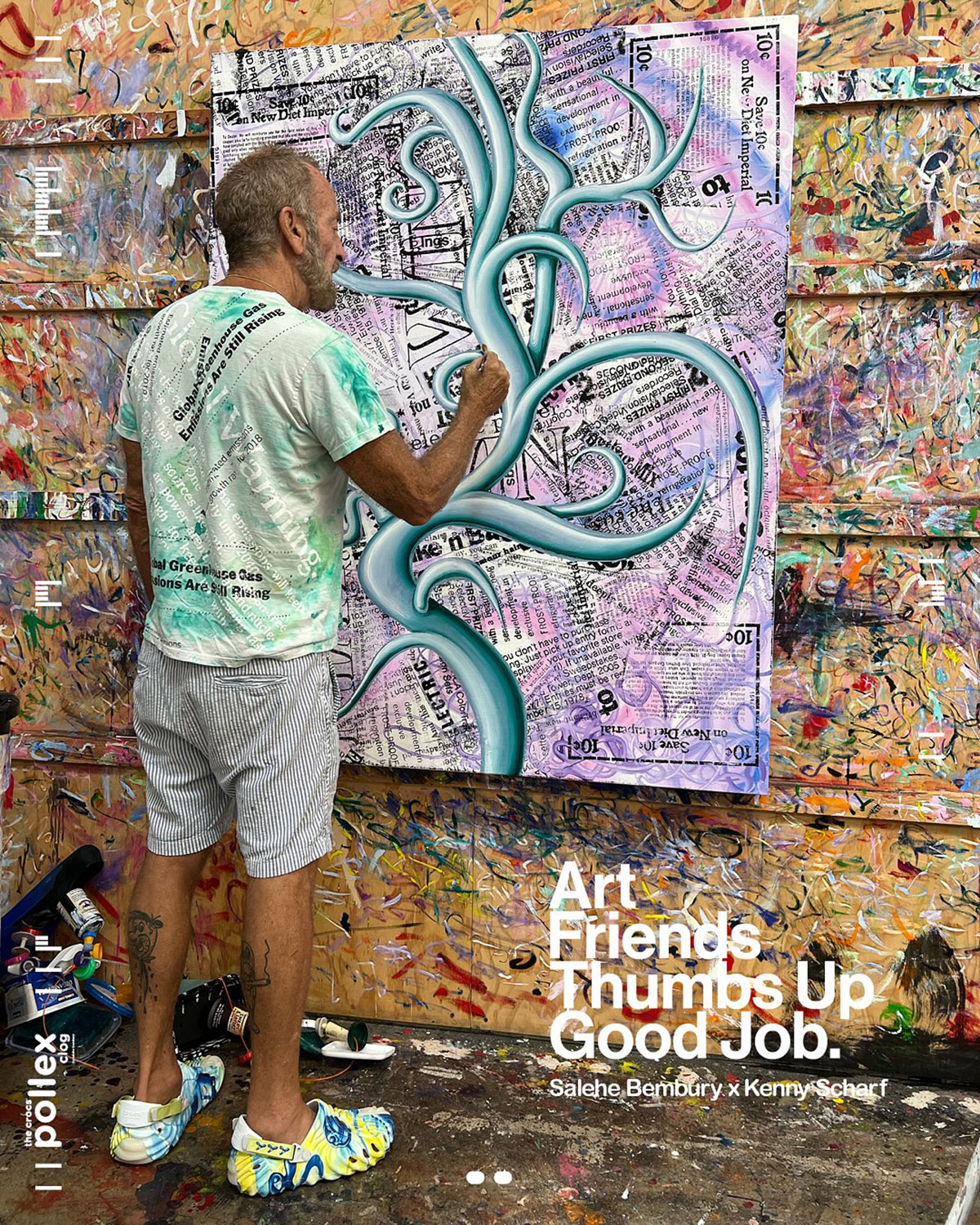 Salehe Bembury Crocs Pollex Clog Art Friends Kenny Scharf 2
