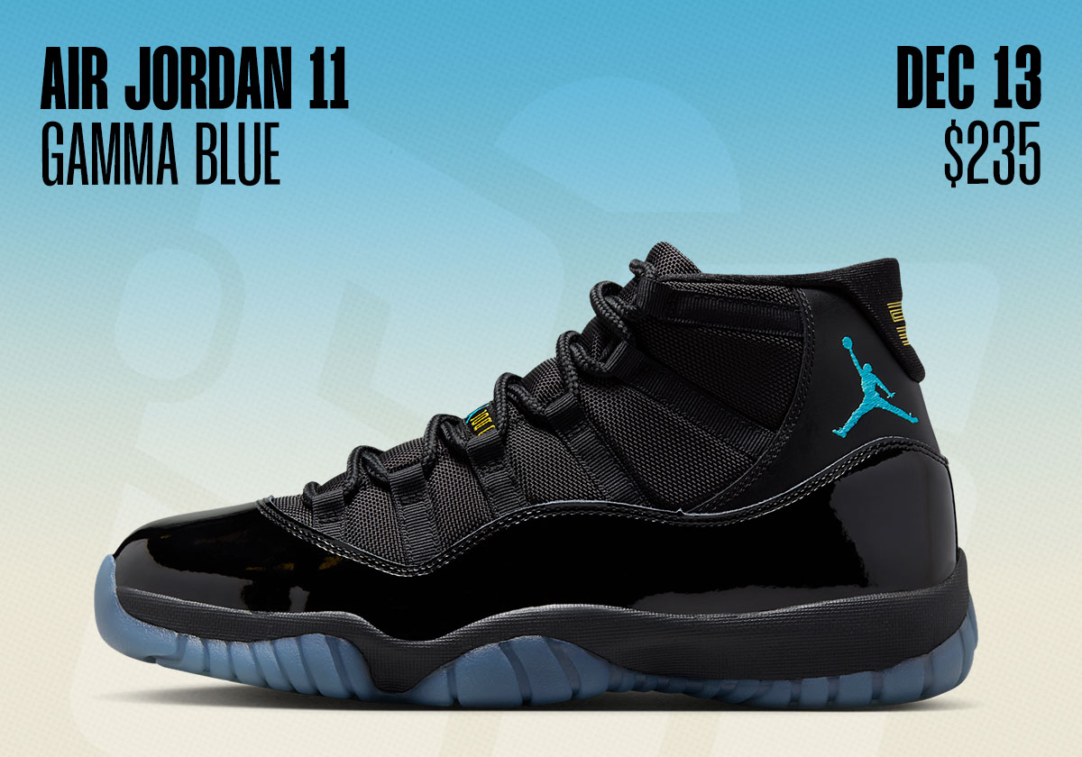 Sneaker Releases December 7 December 13 Gamma Blue Jordan 11s