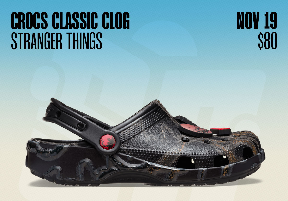 Sneaker Releases November 16 November 22 Crocs Stranger Things