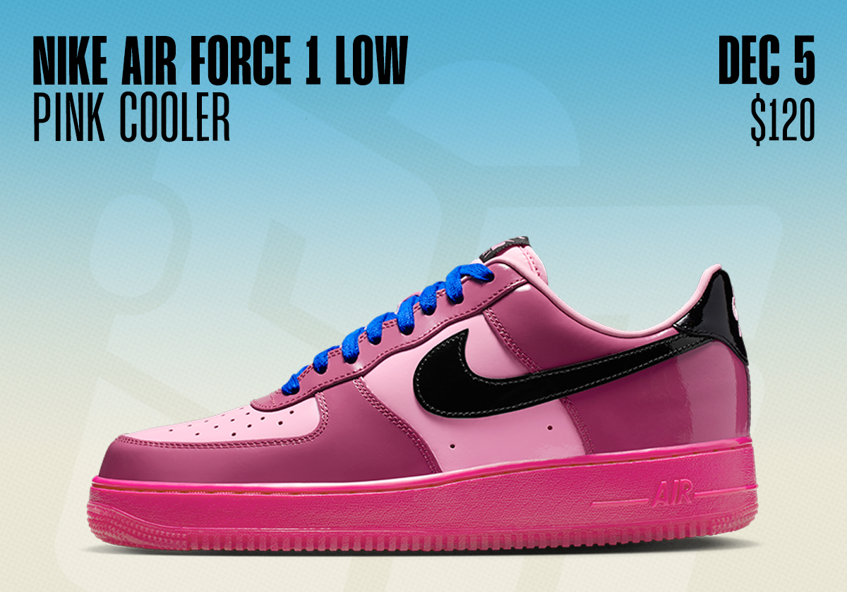 Sneaker Releases November 30 December 6 Nike Air Force 1 Low Pink Cooler