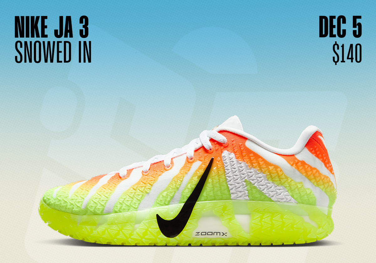Sneaker Releases November 30 December 6 Nike Ja 3 Christmas Snowed In