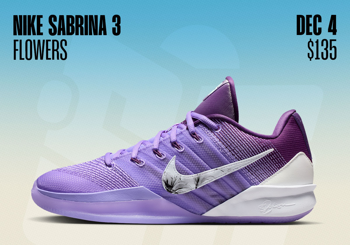 Sneaker Releases November 30 December 6 Nike Sabrina 3 Flowers