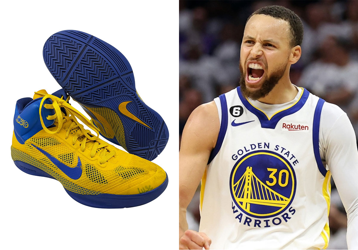 Should Steph Curry Sign With Nike? His Game-Worn Nike Hyperfuse PE Is Up For Auction