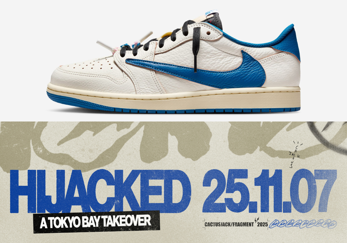 Travis Scott Fragment Air Jordan 1 Release Date Confirmed