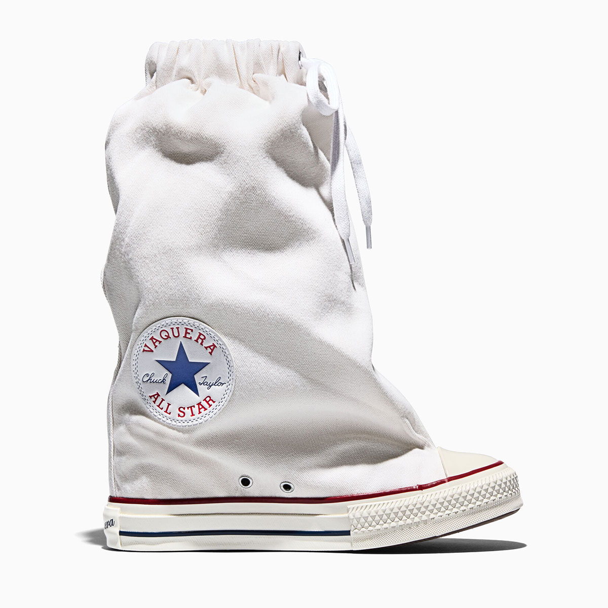 Vaquera Converse Chuck Taylor All Star Slouch Wedge White A17686c 1