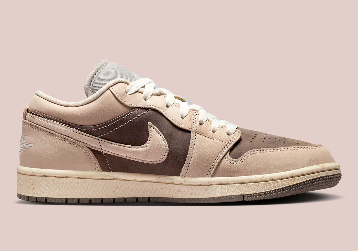 Air Jordan 1 Low Enigma Stone Pale Ivory Hemp Oatmeal Ib7011 001 3