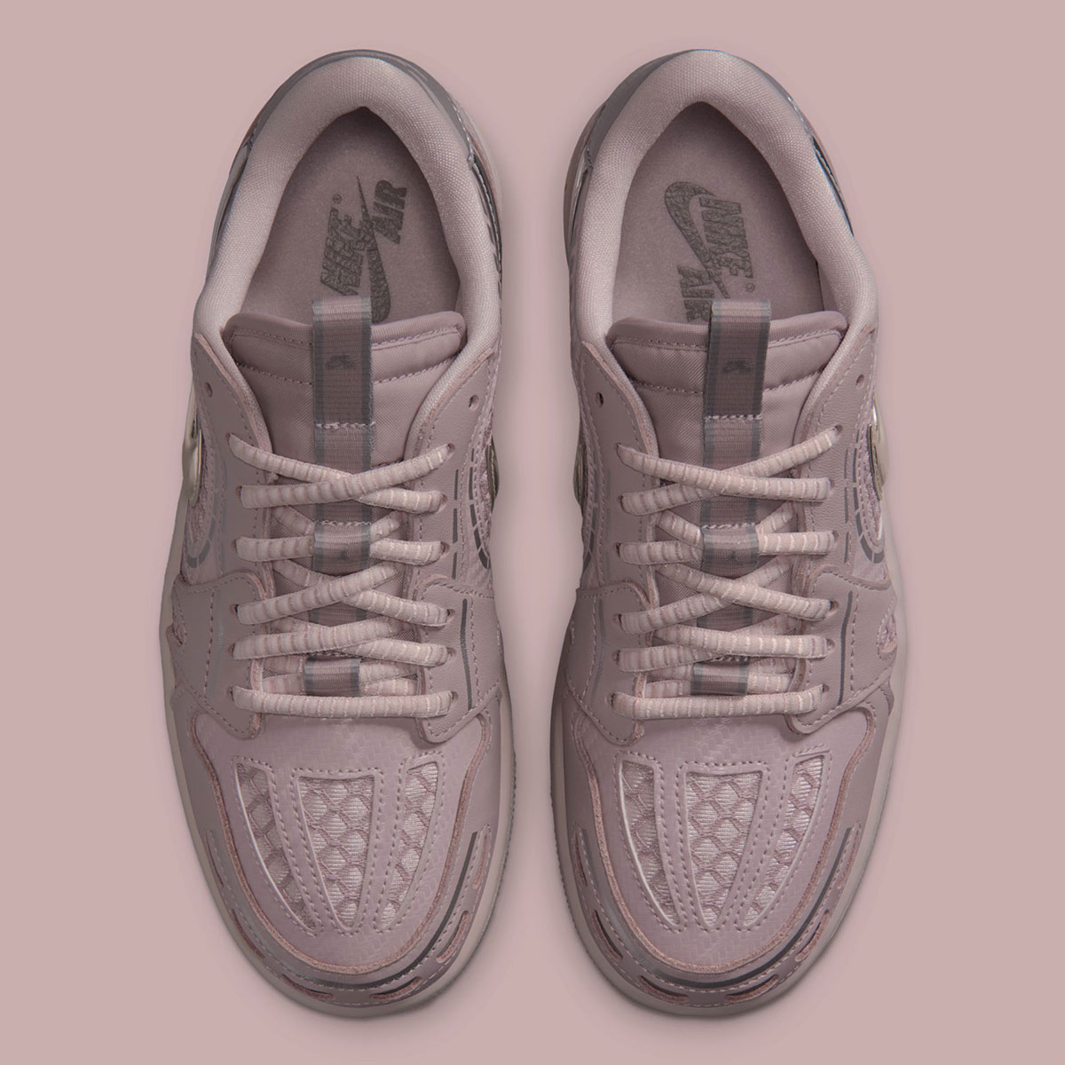 Air Jordan 1 Low Method Of Make V3 Particle Rose Barely Rose Metallic Silver Enigma Stone Hq2186 601 4