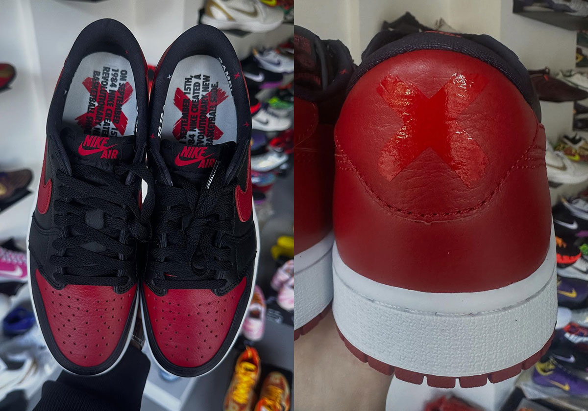 First Look At The Air Jordan 1 Low OG “Banned”