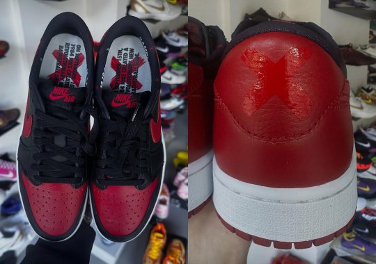 First Look At The Air Jordan 1 Low OG “Banned”