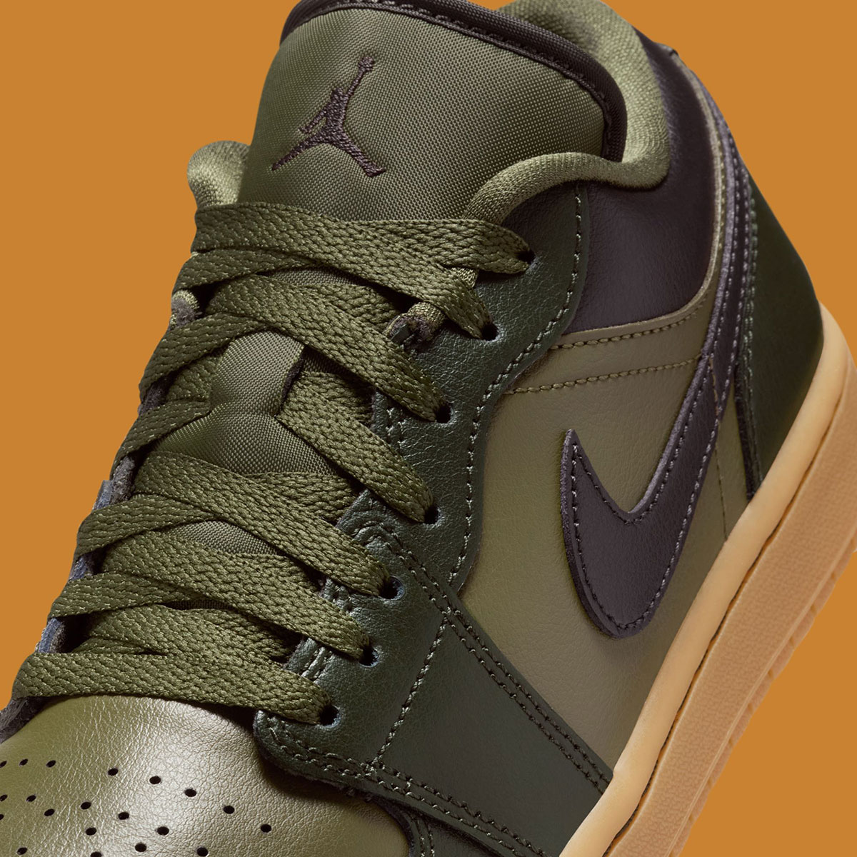 Air Jordan 1 Low Sequoia Rough Green Gum Light Brown Velvet Brown Ir0840 325 7