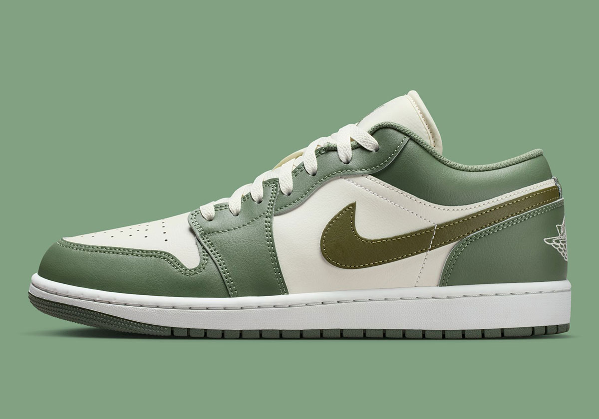 Air Jordan 1 Low Vintage Lichen Medium Olive 553558 300 1