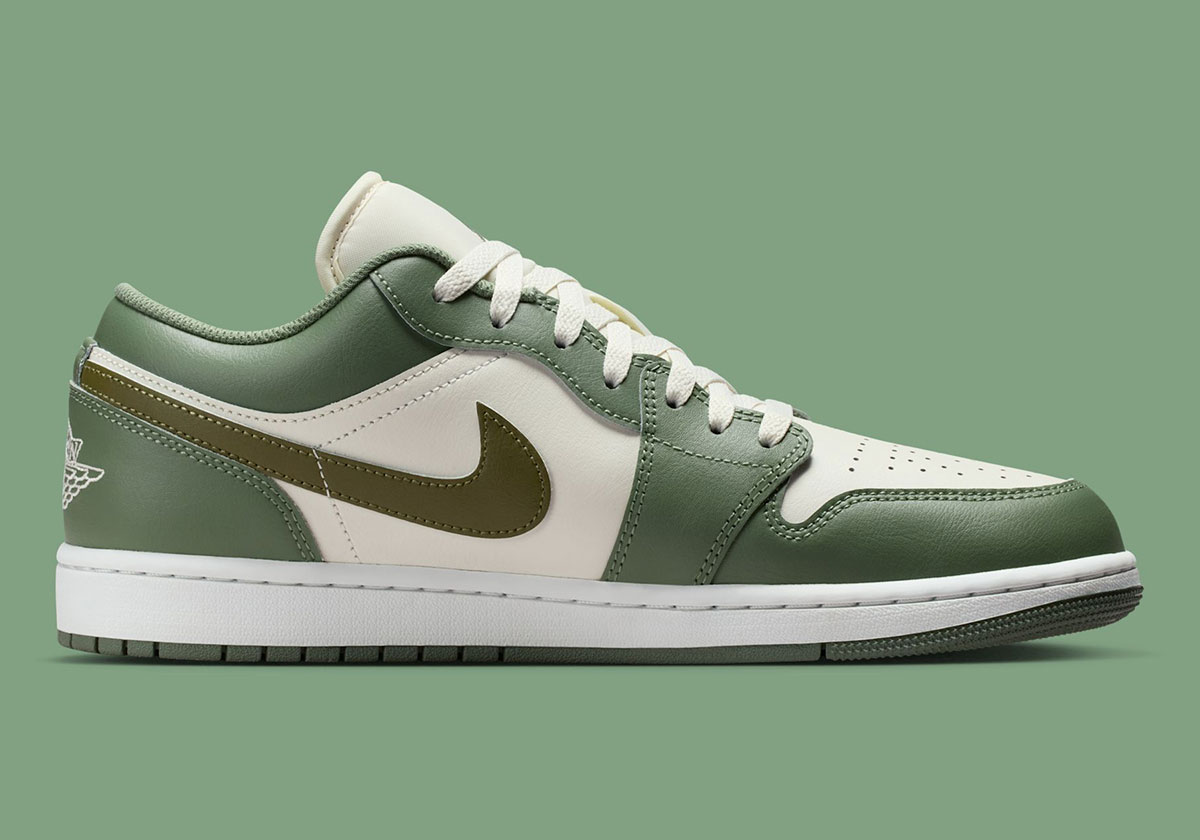 Air Jordan 1 Low Vintage Lichen Medium Olive 553558 300 3