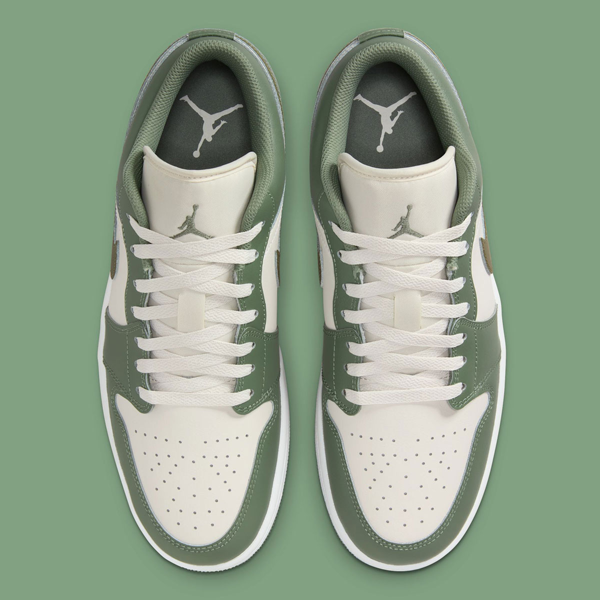Air Jordan 1 Low Vintage Lichen Medium Olive 553558 300 4