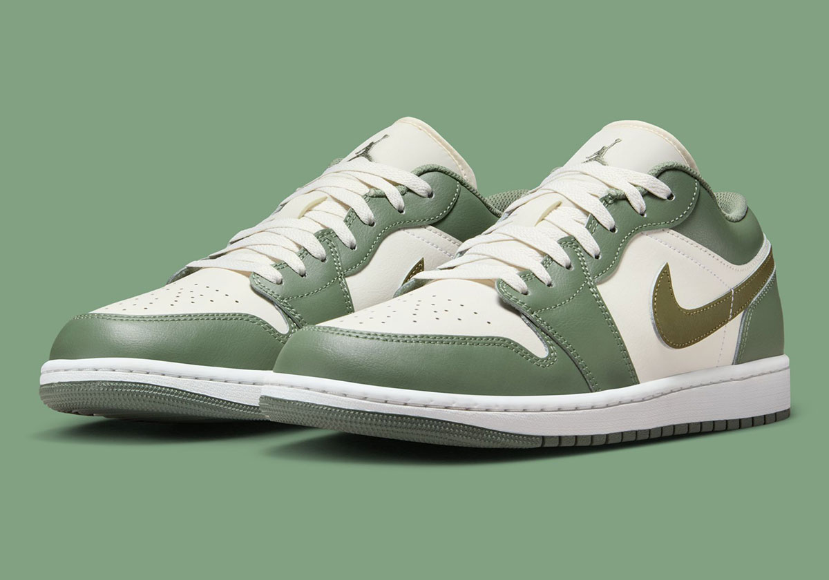 Air Jordan 1 Low Vintage Lichen Medium Olive 553558 300 5