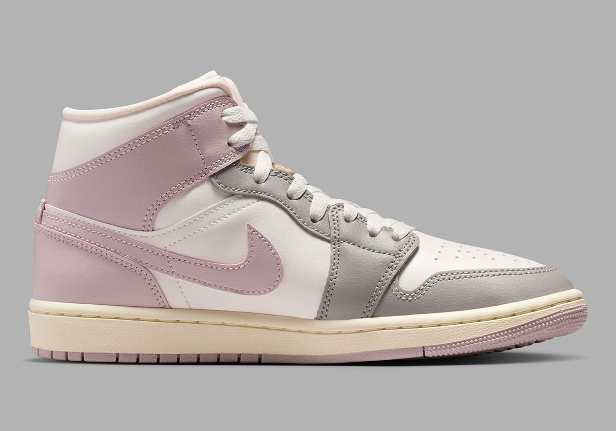 Air Jordan 1 Mid Enigma Stone Sail Particle Rose Coconut Milk Bq6472 122 3