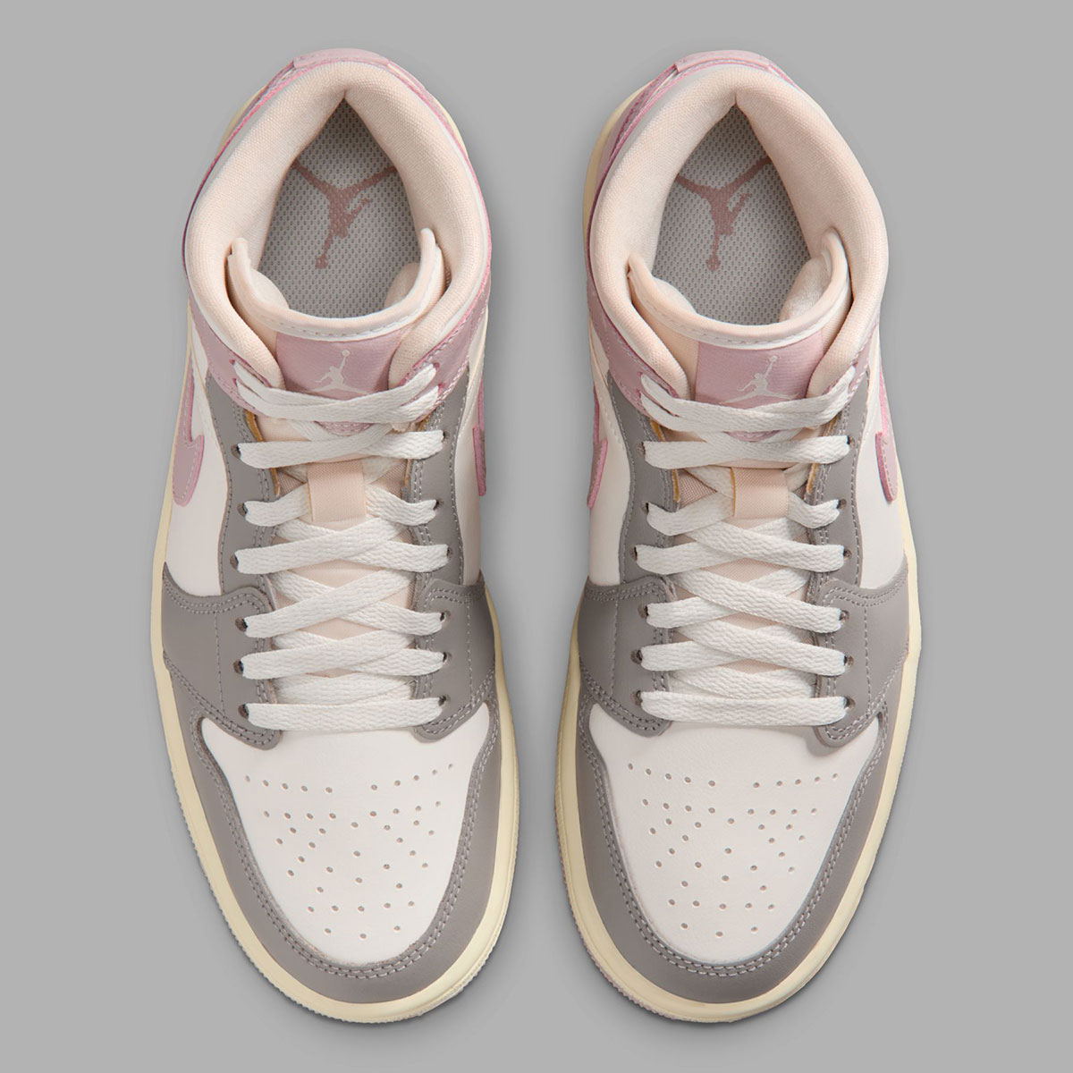 Air Jordan 1 Mid Enigma Stone Sail Particle Rose Coconut Milk Bq6472 122 4