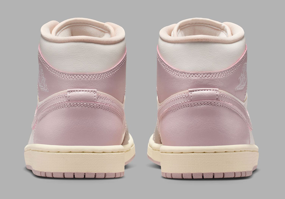 Air Jordan 1 Mid Enigma Stone Sail Particle Rose Coconut Milk Bq6472 122 6
