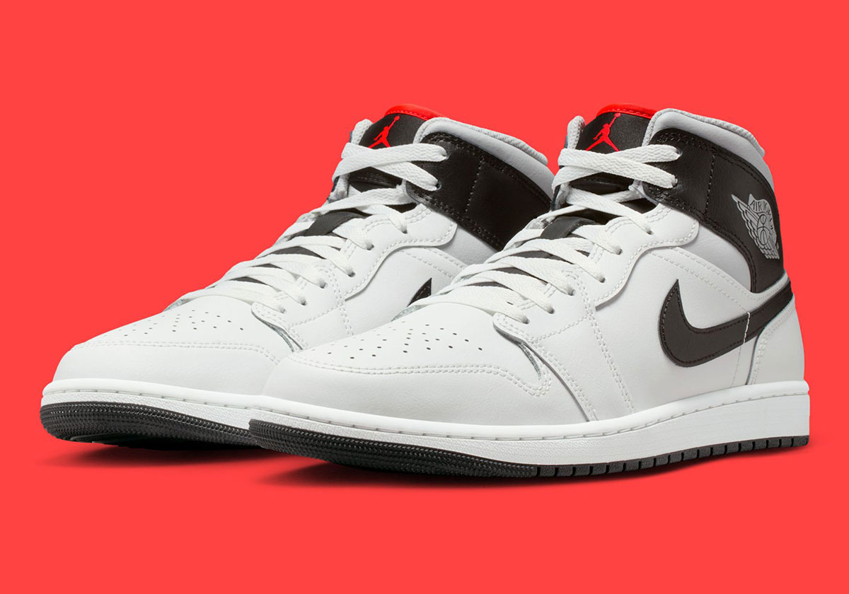 The Air Jordan 1 Mid Gets Touched With A Hit Of Infrared