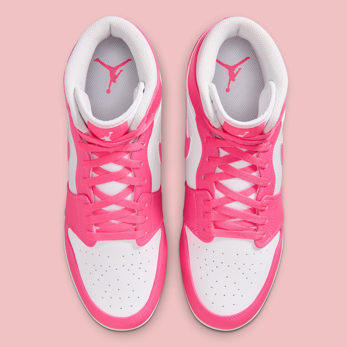 Air Jordan 1 Mid Td Cleats White Sunset Pulse Digital Pink Av5354 103 4