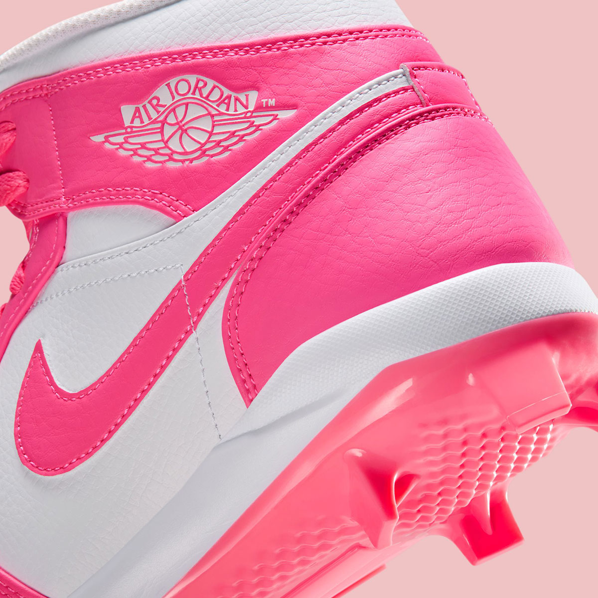 Air Jordan 1 Mid Td Cleats White Sunset Pulse Digital Pink Av5354 103 8