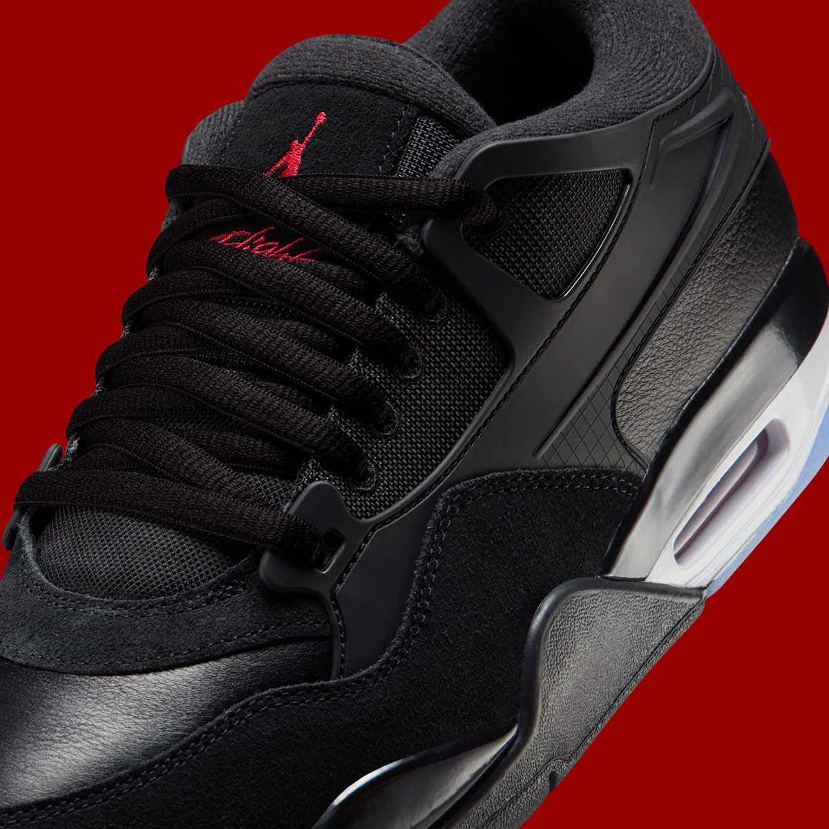 Air Jordan 4 Rm Black White Varsity Red Fq7939 009 7