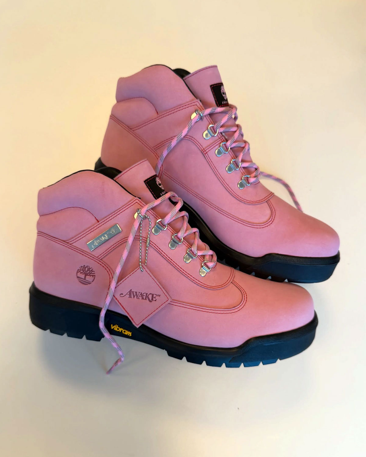 Awake Ny Timberland Field Boot Pink Friends And Family 3