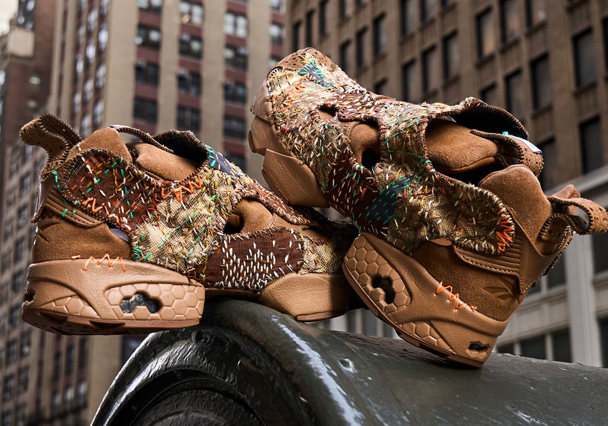 Engineered Garments Taps Jun Sugimae For Custom Handmade Sashiko Reebok Instapump Furys