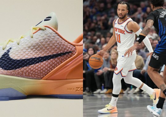 Jalen Brunson Flexes The Nike Kobe 6 Protro "Sunrise" PE