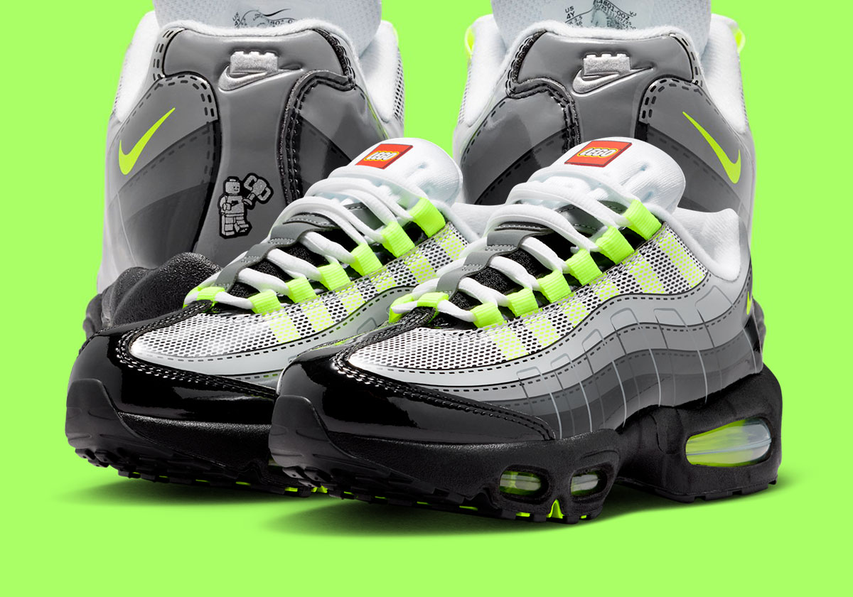 LEGO Gets A Nike Air Max 95 "Neon" Collaboration Next Spring