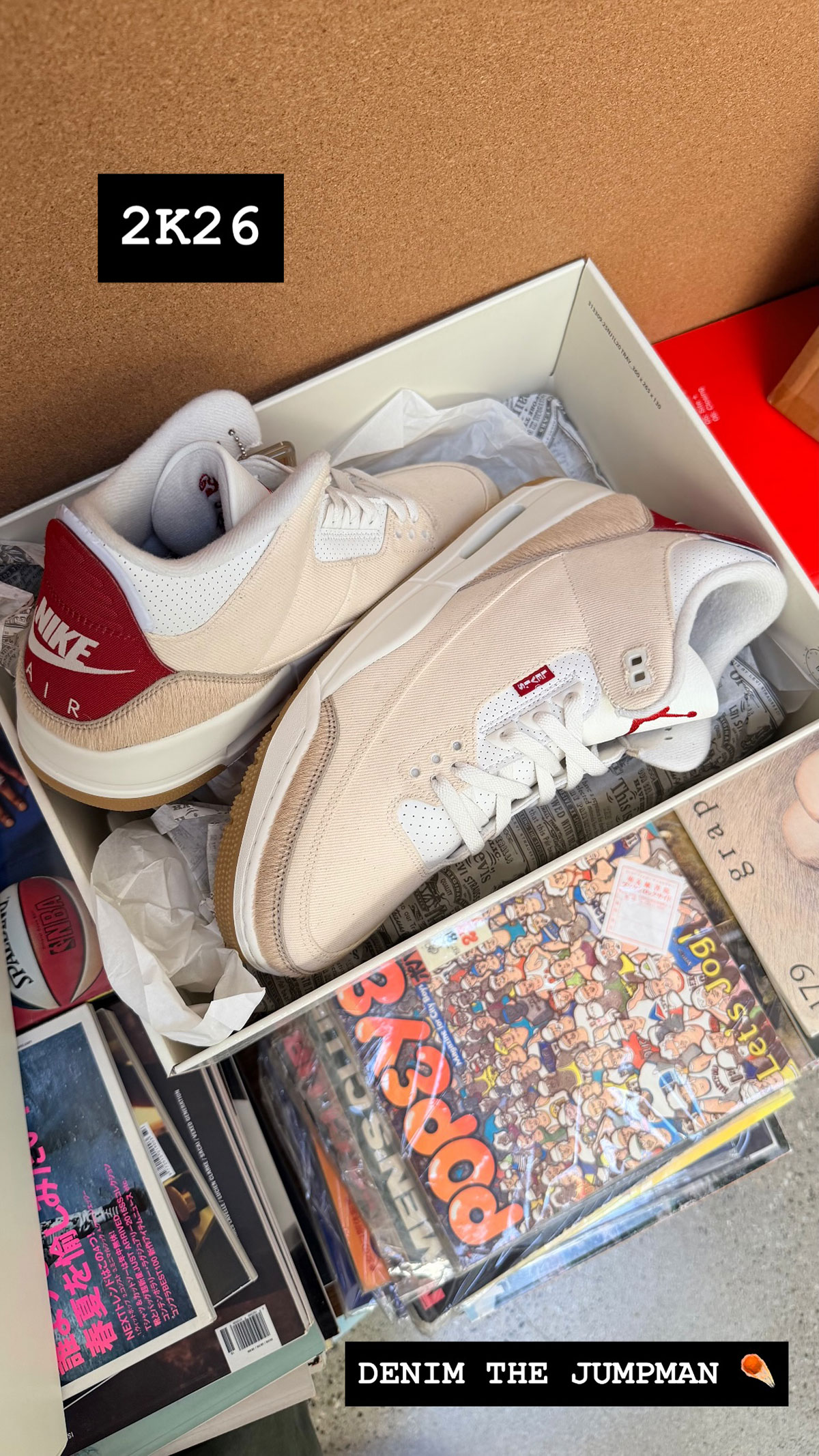 Levis Jordan 3 White Red 7