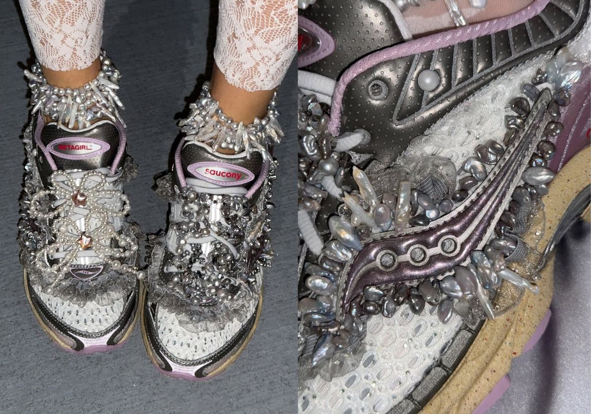 Metagirl Brings Actual Pearls To Her Saucony Collab