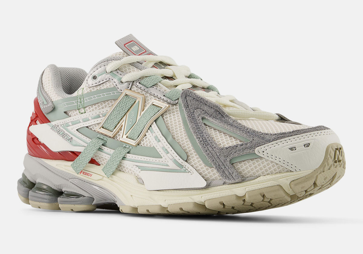 Red And Green Accent The Deconstructed New Balance 1906A