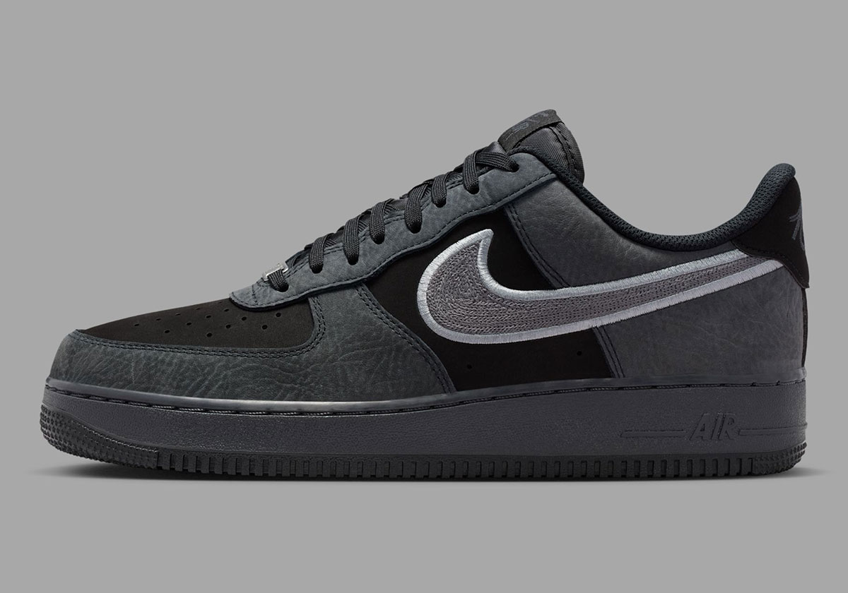 Nike Air Force 1 Low Black Dark Smoke Grey Ib6842 002 1