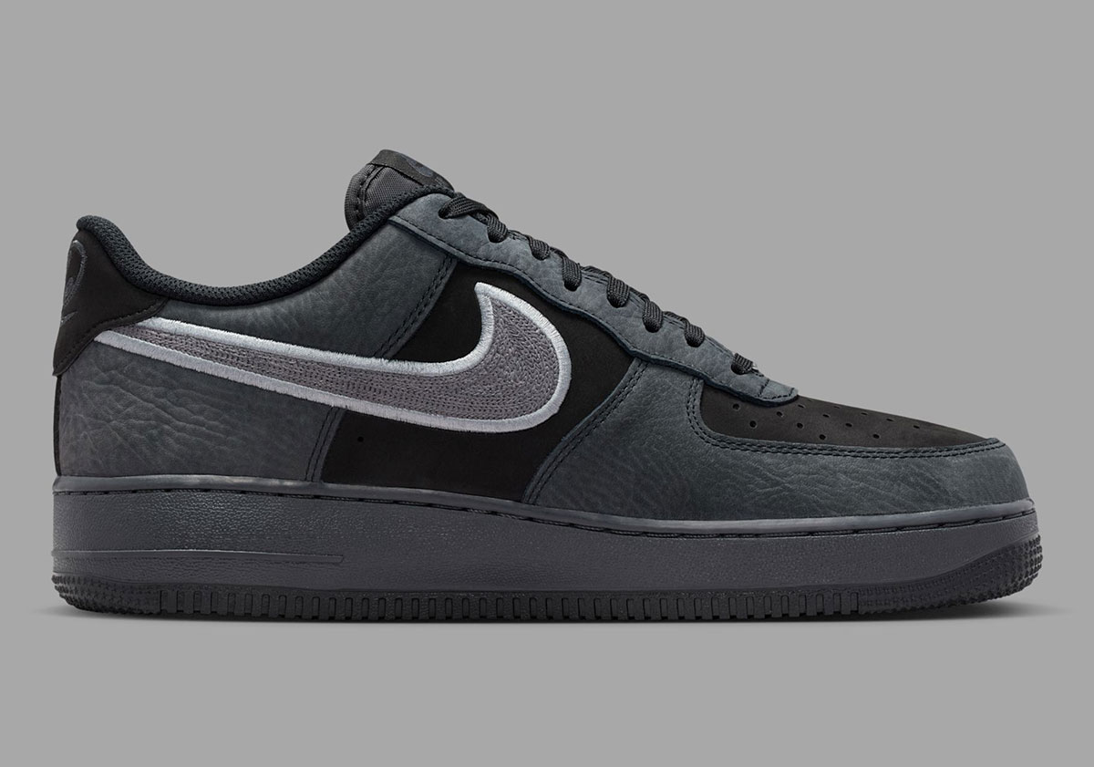 Nike Air Force 1 Low Black Dark Smoke Grey Ib6842 002 3