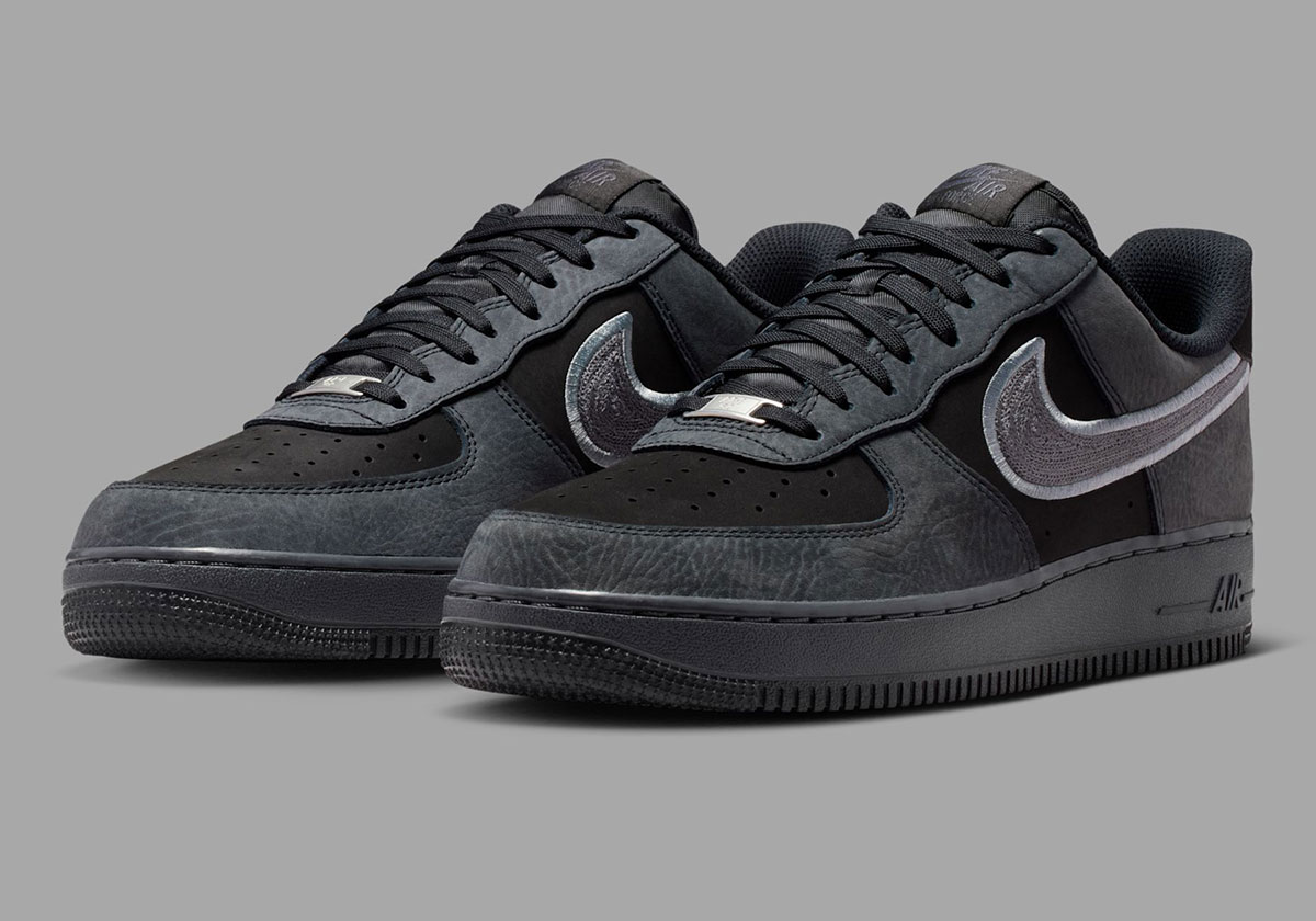 Nike Air Force 1 Low Black Dark Smoke Grey Ib6842 002 5