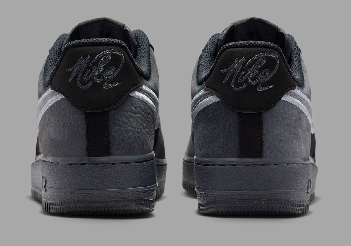 Nike Air Force 1 Low Black Dark Smoke Grey Ib6842 002 6