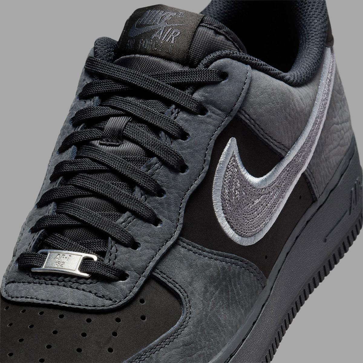 Nike Air Force 1 Low Black Dark Smoke Grey Ib6842 002 7