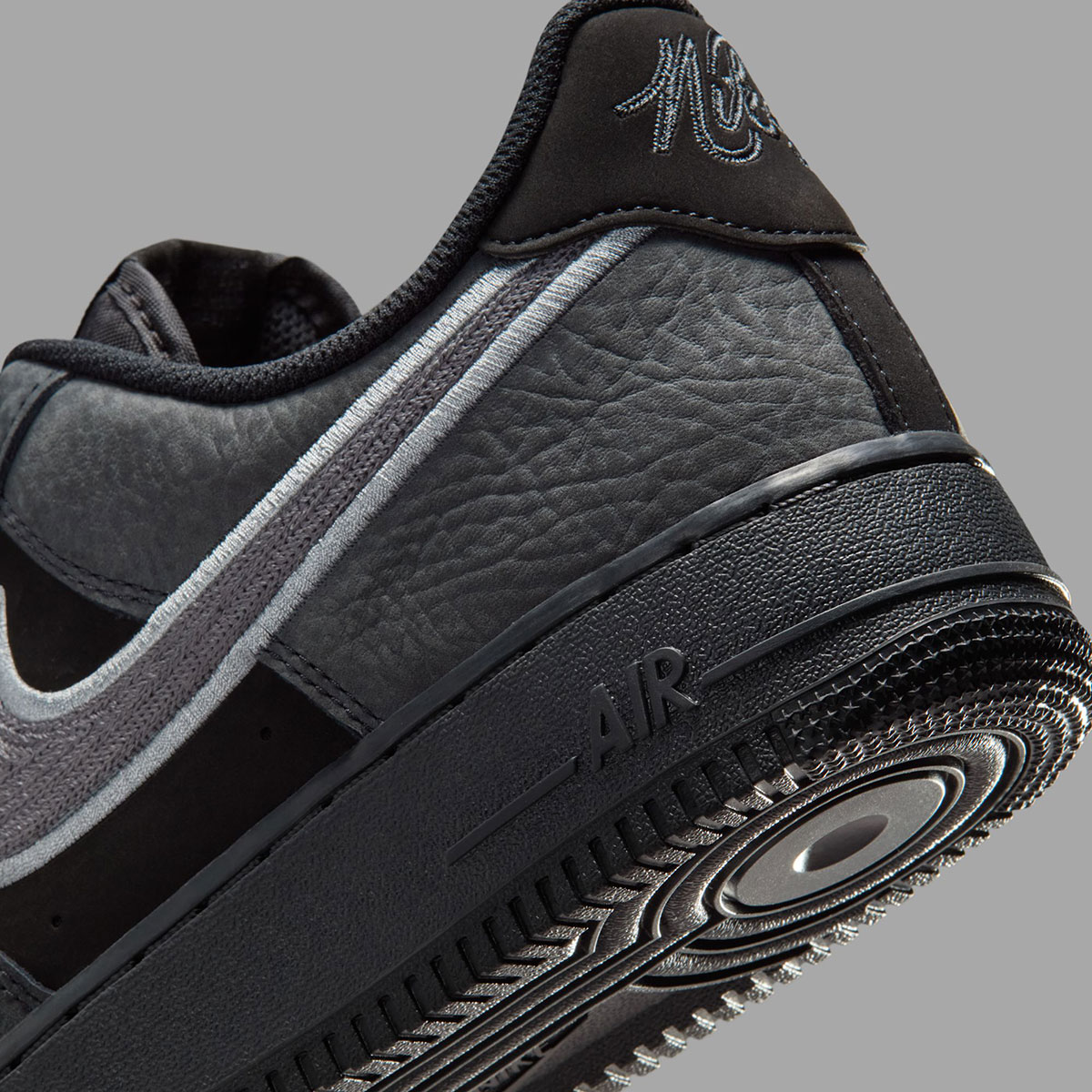 Nike Air Force 1 Low Black Dark Smoke Grey Ib6842 002 8