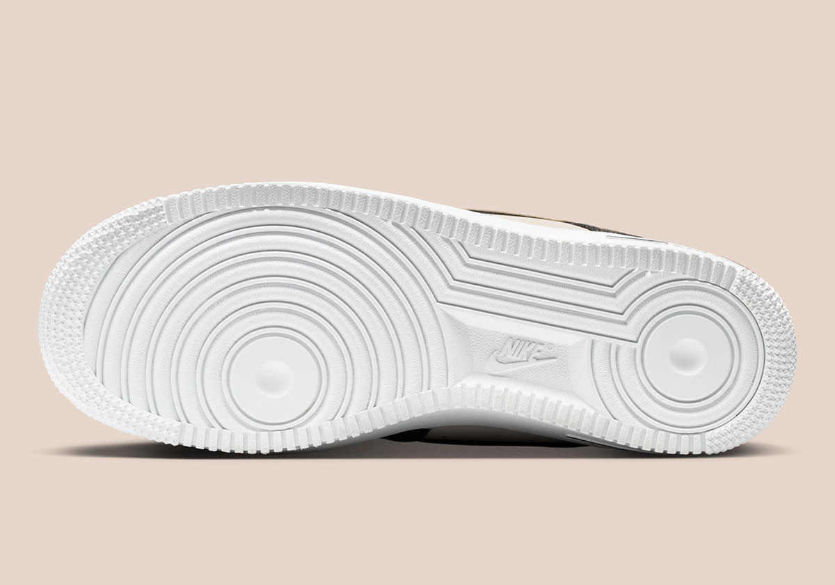 Nike Air Force 1 Low Black Metallic Silver Net Ib6641 001 2