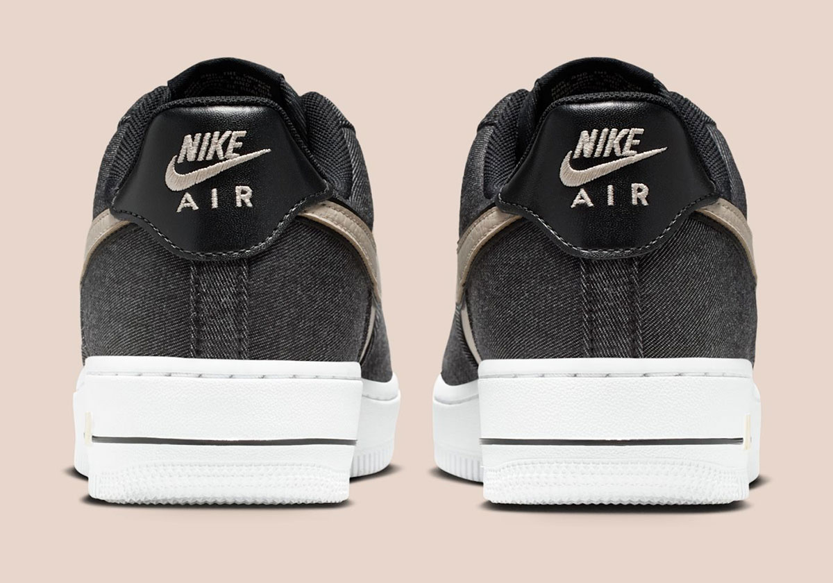 Nike Air Force 1 Low Black Metallic Silver Net Ib6641 001 6