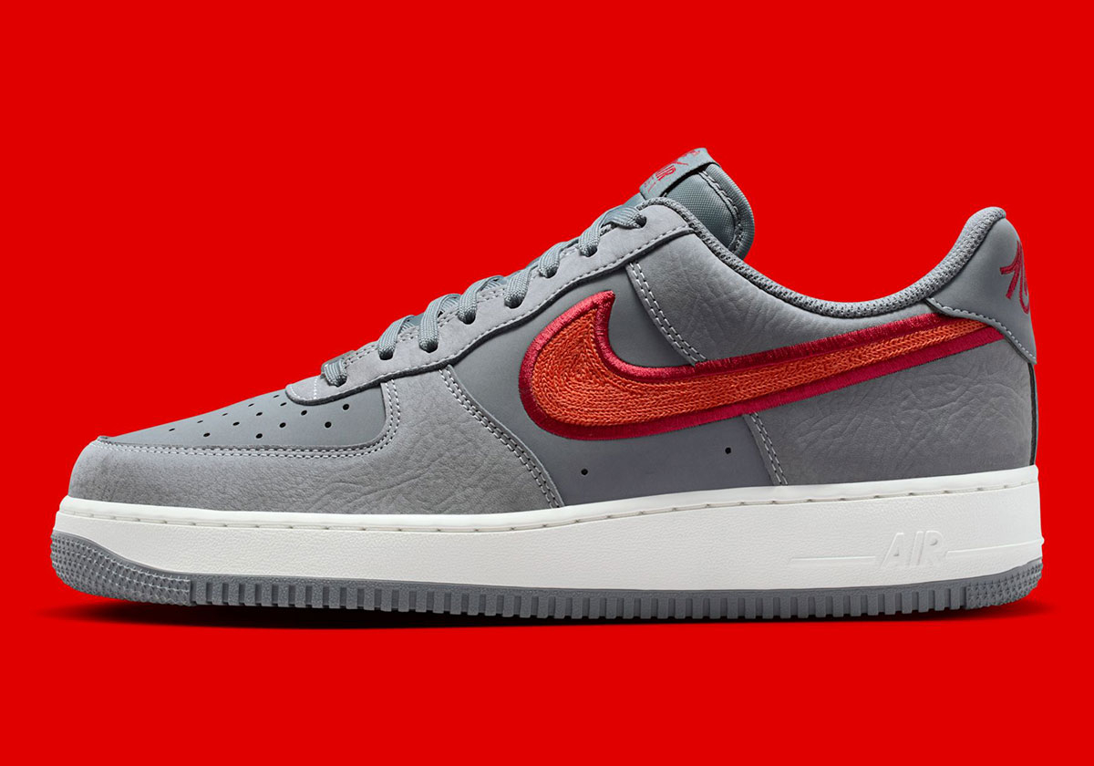 Nike Air Force 1 Low Cool Grey Team Crimson Summit White Rust Factor Ib6842 001 1