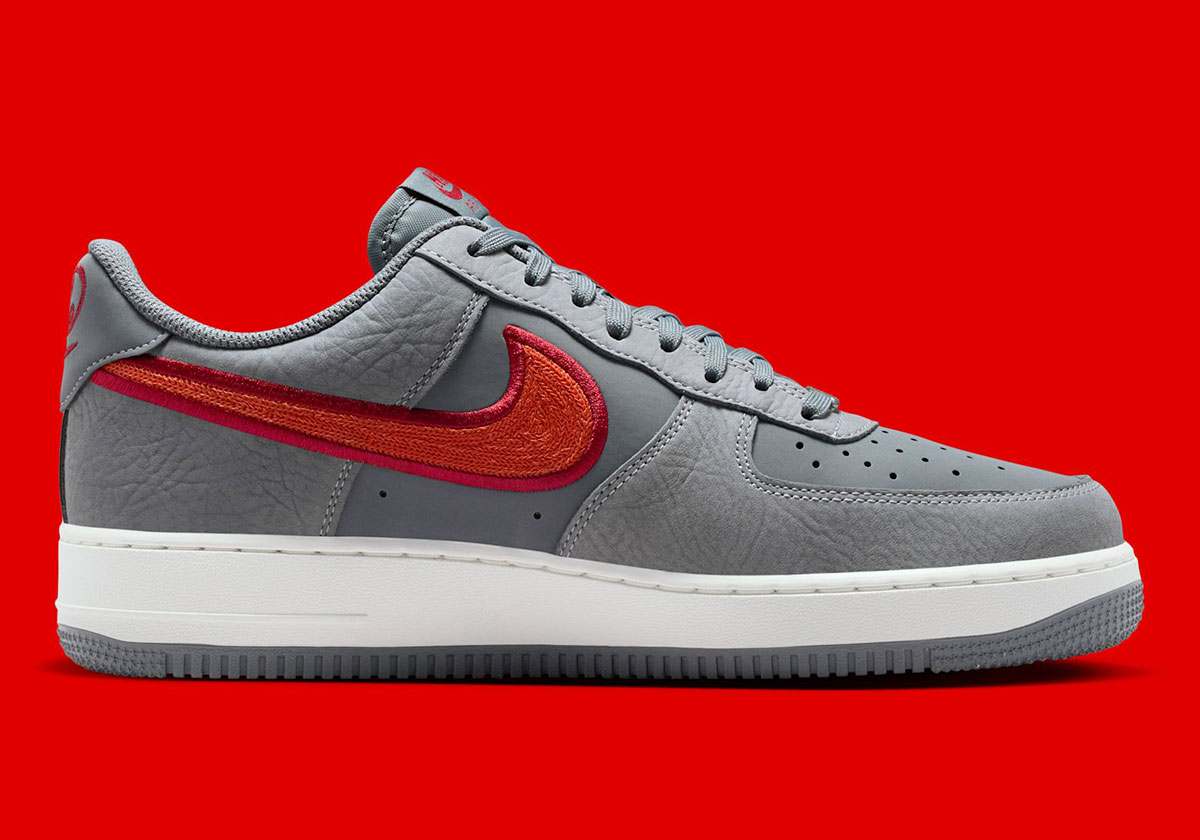 Nike Air Force 1 Low Cool Grey Team Crimson Summit White Rust Factor Ib6842 001 3