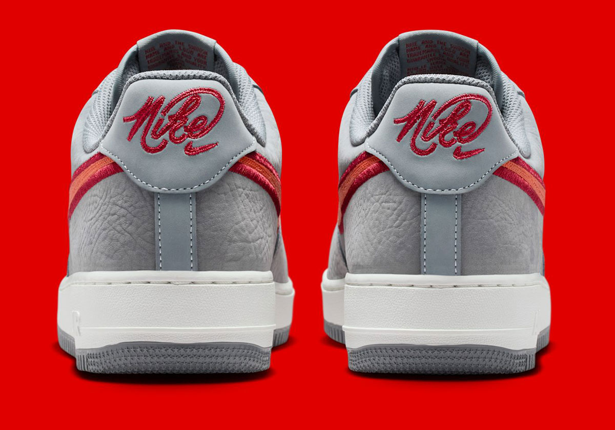 Nike Air Force 1 Low Cool Grey Team Crimson Summit White Rust Factor Ib6842 001 6