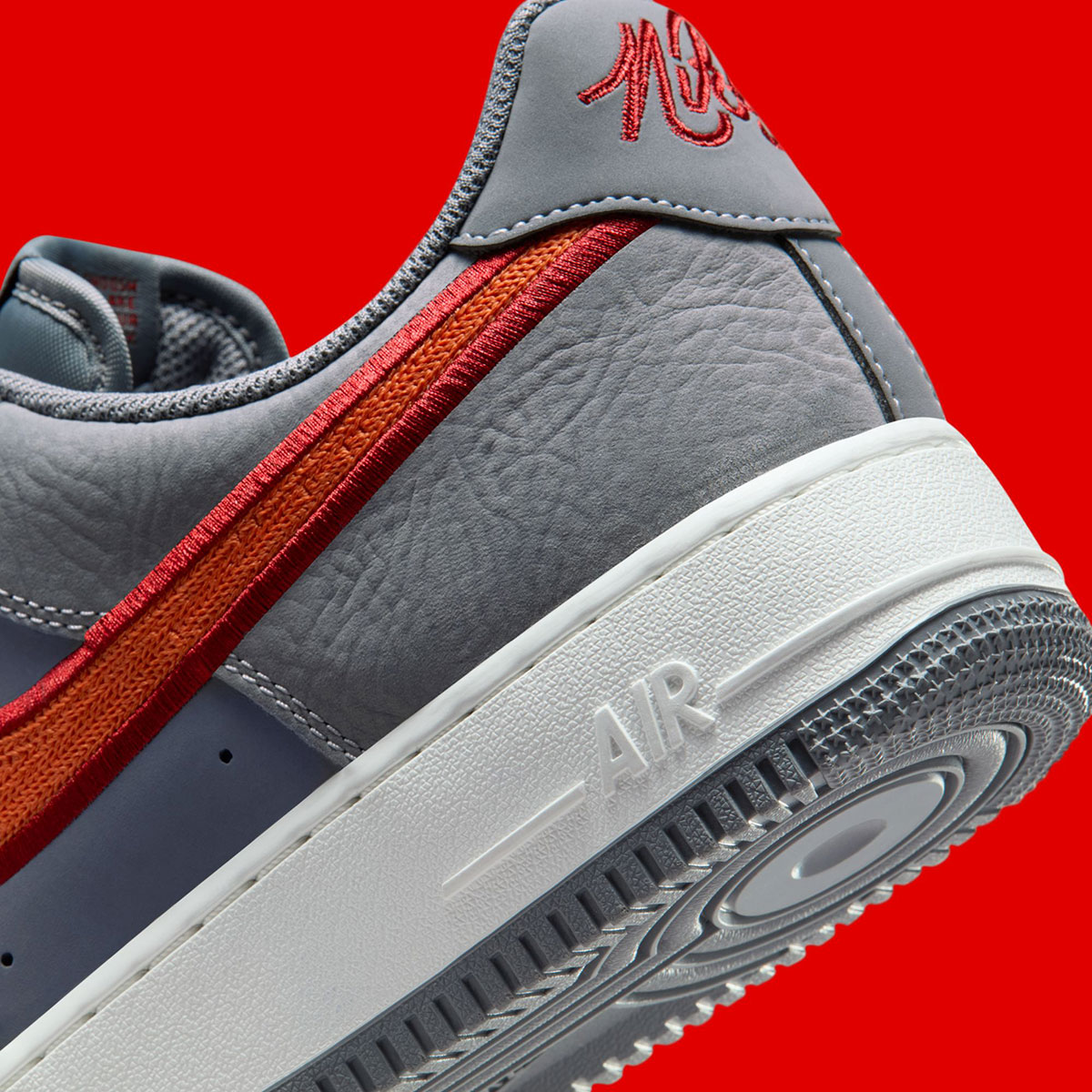 Nike Air Force 1 Low Cool Grey Team Crimson Summit White Rust Factor Ib6842 001 8