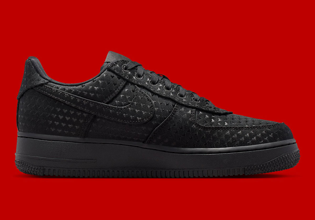 Nike Air Force 1 Low Heart Locket Black University Red Iq9965 001 8