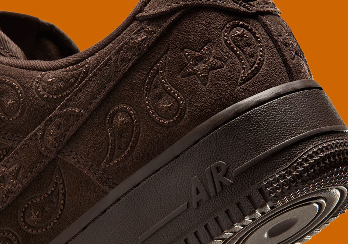 The Nike Air Force 1 Pushes Paisley In “Baroque Brown”